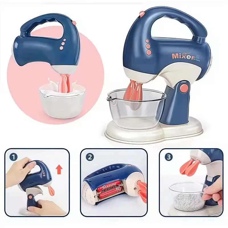 Mini appareils ménagers de Simulation pour enfants, jouets légers, cadeau, jeu de rôle de cuisine, jeux de cuisine électriques interactifs