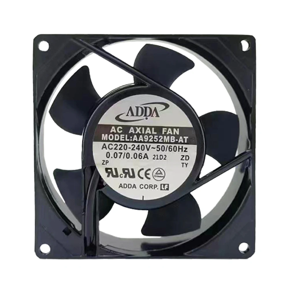 AA9252MB-AT 92x92x25mm AC220V Cooling Fan 9CM 9225 Industrial Cabinet Power Supply Axial Ventilation Fan