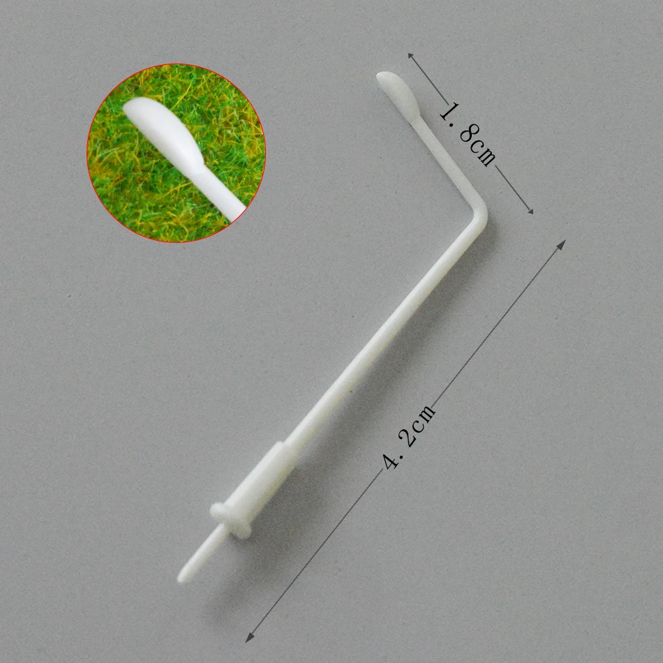 100 szt. Miniaturowe Lampy Uliczne Model 1:300 1:500 1:1000 Plastik ABS Światło do Samodzielnego Montażu Modelu Kolejowego/Powierzchni Piaskowej/Dioramy