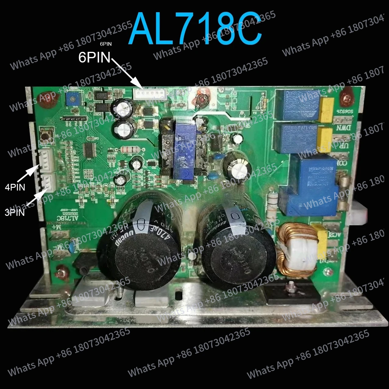 Circuit imprimé pour tapis roulant AL718C, affichage 6 broches, panneau de commande inférieur, carte de pilote de contrôleur de moteur pour tapis roulant