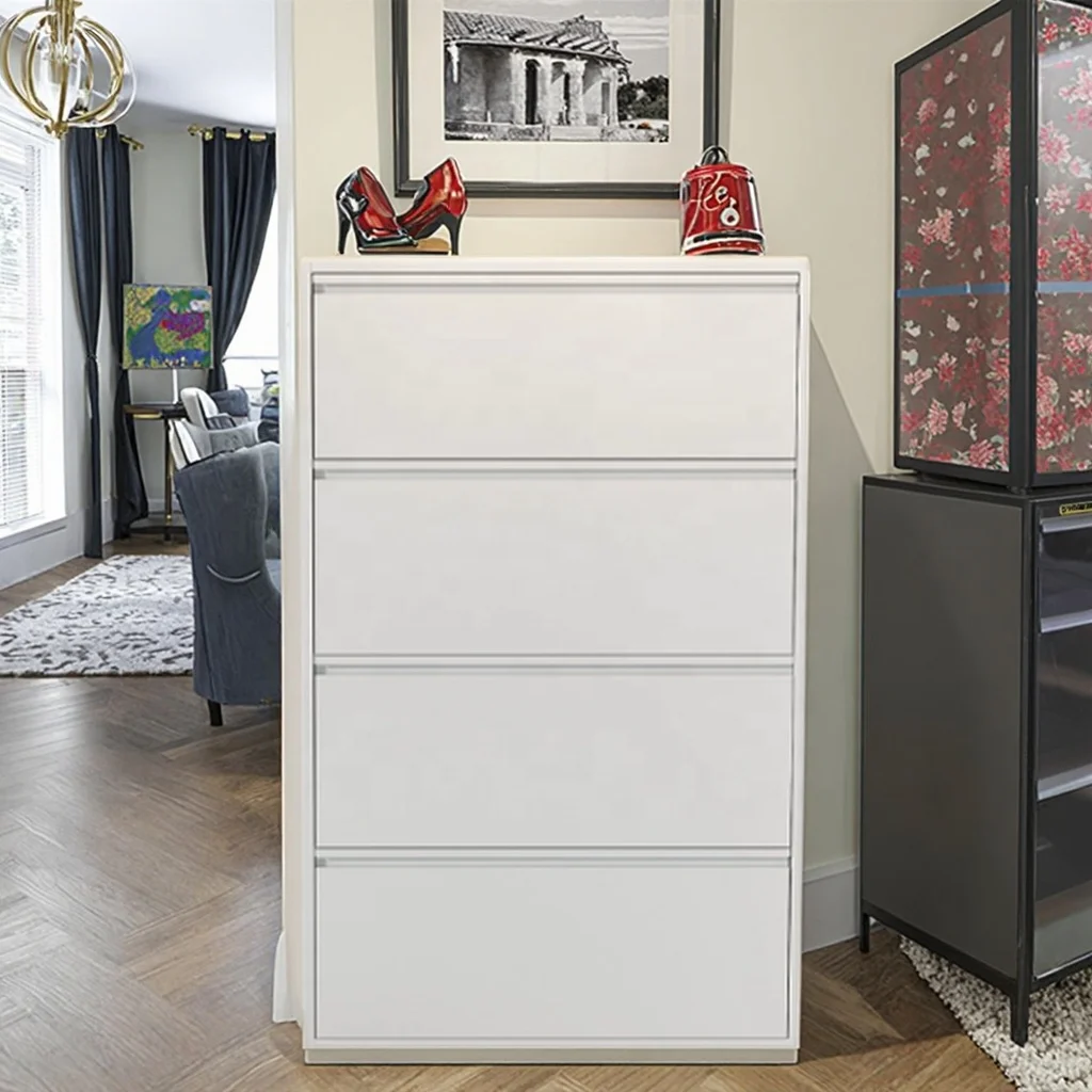 

Wall-Mounted Foldable Steel Shoe Rack Vertical Design for Home Entryway and Dining Corridors for Shoe Cabinets