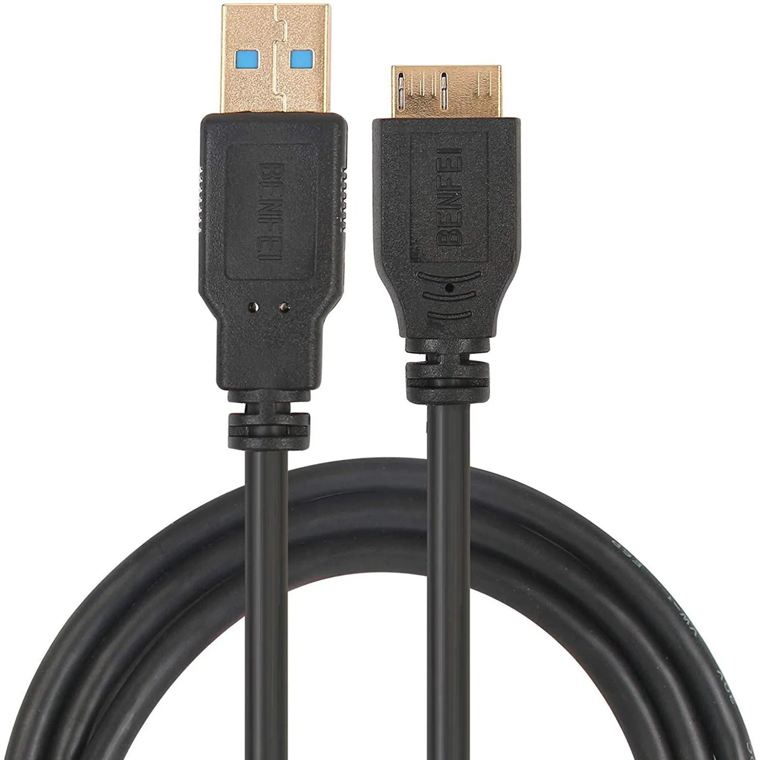 2 Pack USB 3.0 A ถึง Micro B ชายชาย 3 ฟุต External Hard Drive, กล้อง HD สำหรับ Samsung Galaxy S5,