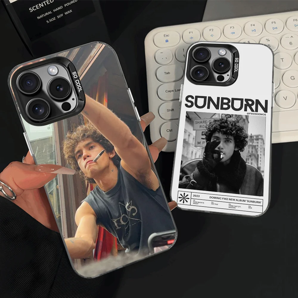 

Dominic Fike Phone Case For iPhone 16,15,14,13,12,11,Pro,Max,Plus,Mini,XS,SE Anti Fall Black Matte Hard Bumper