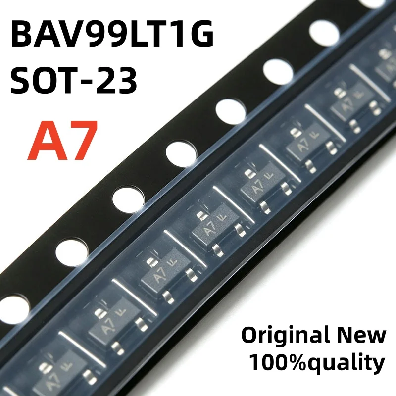 20-100pieces 100% brand new original genuine BAV99 BAV99LT1G printed A7 patch switch diode SOT-23