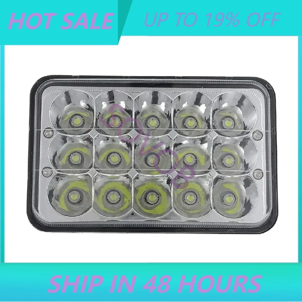 SOVOB 4x6inch LED Headlight H4 Hi/Lo Beam Off-road Trailer Trucks Vehicles Headlamp For Chevy Express Cargo Van 1500 2500 3500