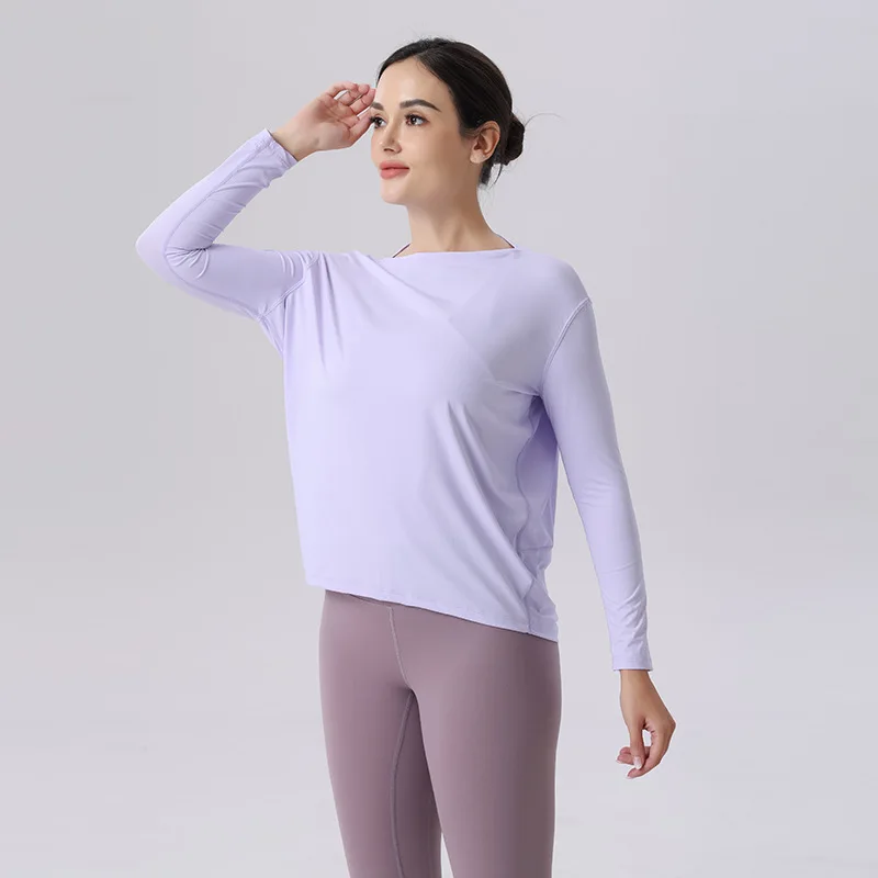 Summer Thin Ice Silk Sun Protection Clothing Outdoor Quick-drying Shirts Breathable Loose Long Sleeve Top for Women
