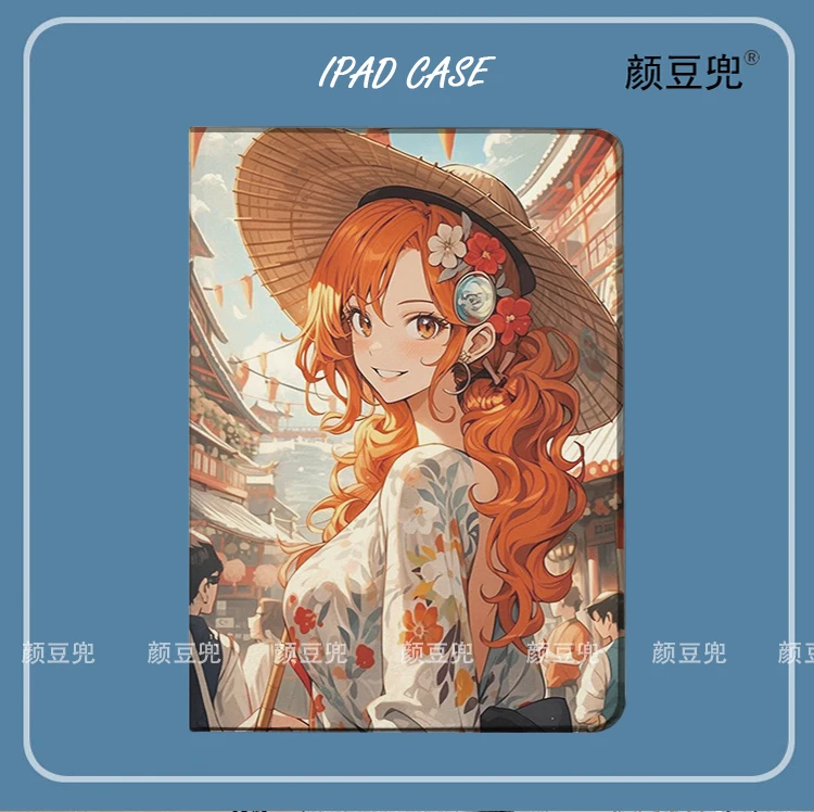 Nami Anime ONE ワンピース Case For iPad 10.2 9th 10th Air 3 Mini 6 5 4 Case Luxury Silicone Pro 12.9  11 inch For iPad Air 4 5 Cases