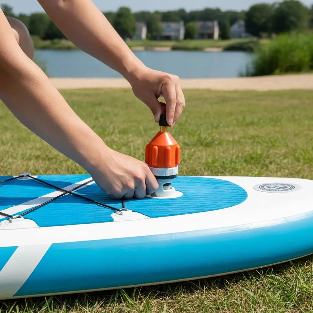 Surfboard Pump Adapter Inflatable Stand Up Paddle Board Rubber Boat Kayak Valve Tire Compressor Converter Surfing Nozzle