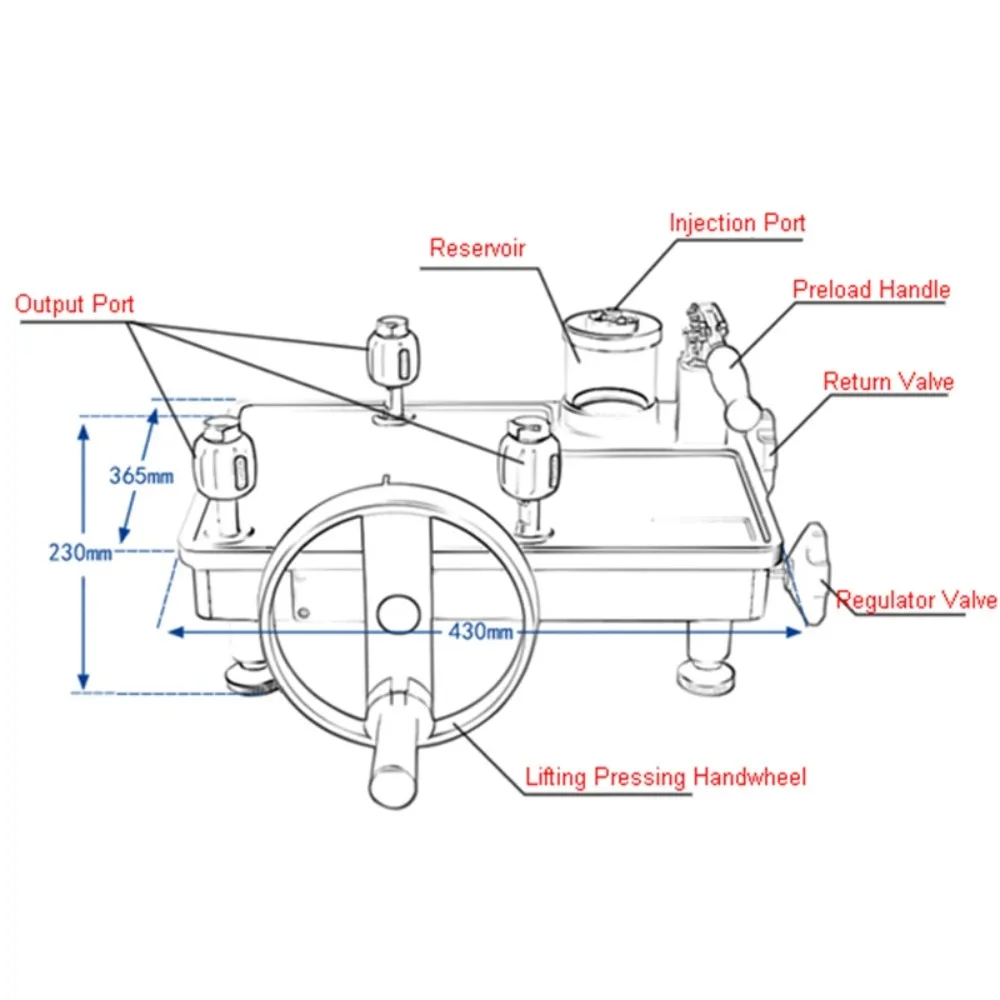Desktop Hydraulic Pressure Calibrator 0-70MPa