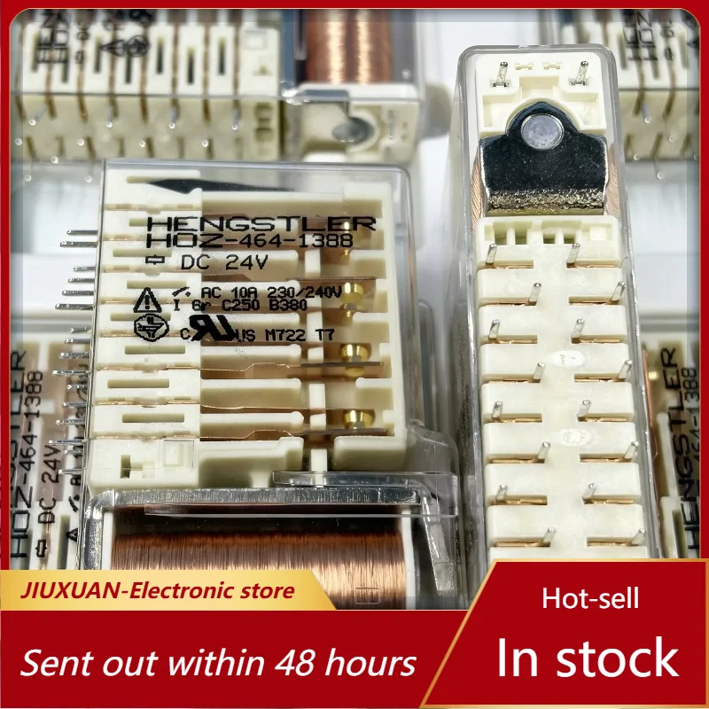 24VDC Coil 22 Pin Forced Contact Safety Relay HDZ-464-1388 10A Transparent Shell Industrial Control Switch Relay