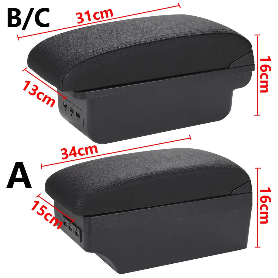 For Ford FOCUS 3 Armrest Box For Ford Focus III MK3 Car Armrest Car Accessories Storage box Interior details Retrofit parts