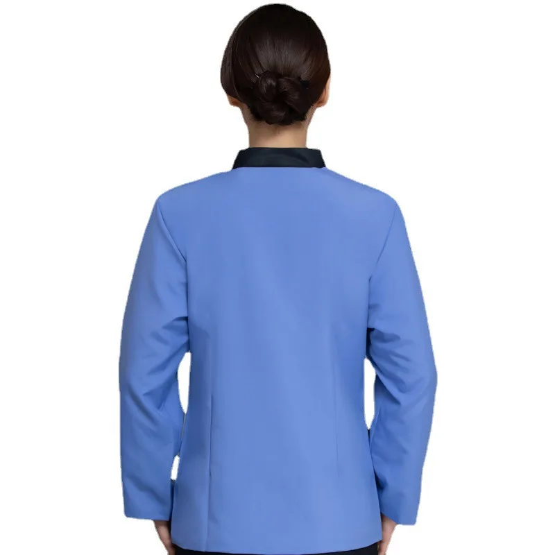 Autumn Winter Cleaning Uniform Thickened Cotton Hotel Guesthouse Housekeeping School Property Cleaner Aunt Work Long Sleeve