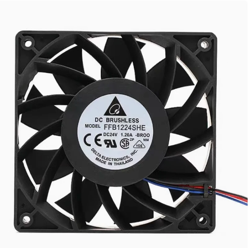 Инверторный вентилятор охлаждения FFB1224SHE DC24V/1.20A 120*120*38MM осевой вентилятор постоянного тока
