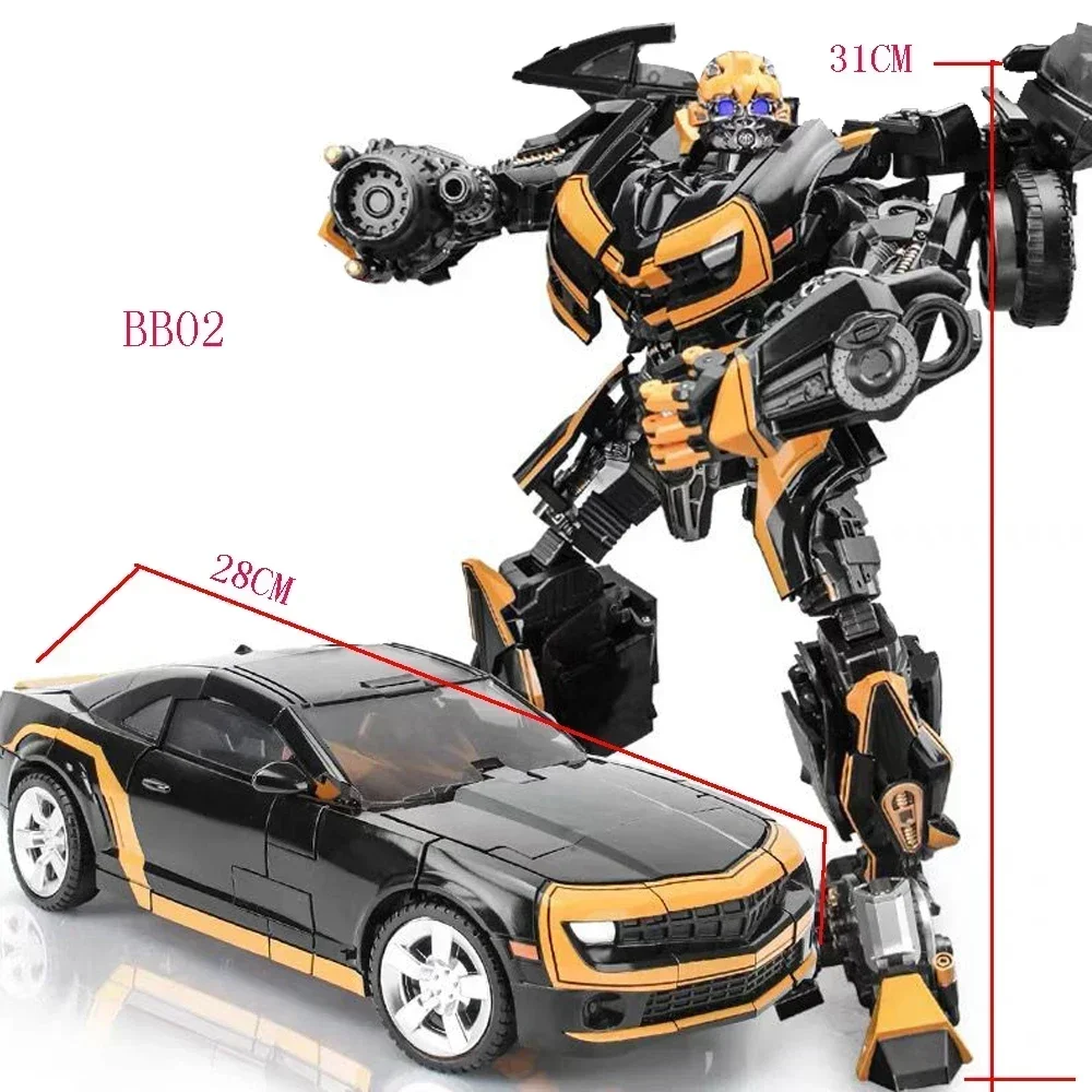 Transformation Toys BMB BB02 Black Bee Hornet Warrior MPM03 SS49 31CM Car Action Figure Deformation Robot Alloy Anime Model Gift