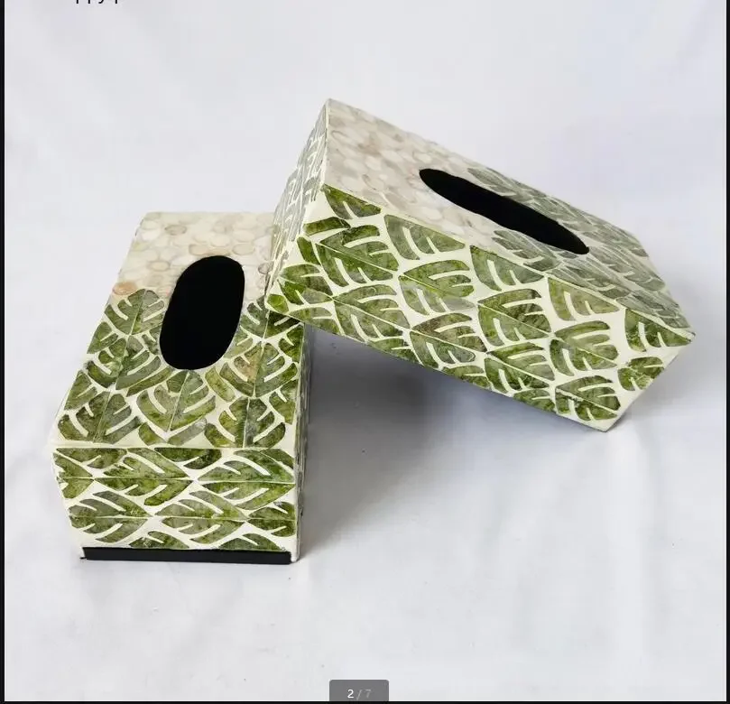 

Rectangular Shell Tissue Box Paper Boxes Napkin Boxes Paper Towel Holder Home Tissue Storage Box Napkin Holder Tissue Organizer