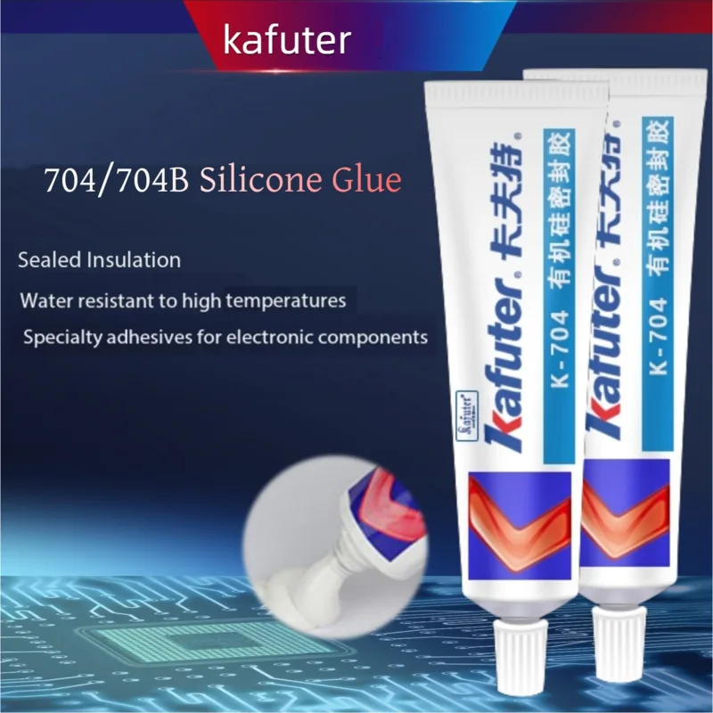 Kafuter Silicone Sealant High Temperature Resistant Adhesive Glue for Electronic Components PCB Circuit Board Waterproof Sealant