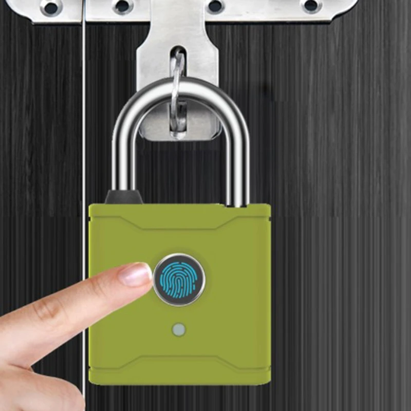 Bloqueio de impressão digital inteligente bluetooth conveniente portátil cadeado inteligente bloqueio de impressão digital bloqueio inteligente keyless com aplicativo ttlock