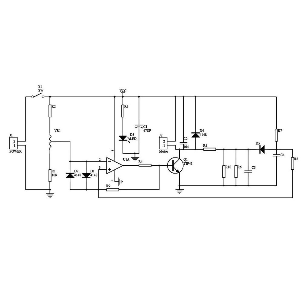 LM358 DC Motor Speed Controller Circuit Kit PWM Pulse Width Modulation Stepless Speed Regulation Electronic Soldering Training