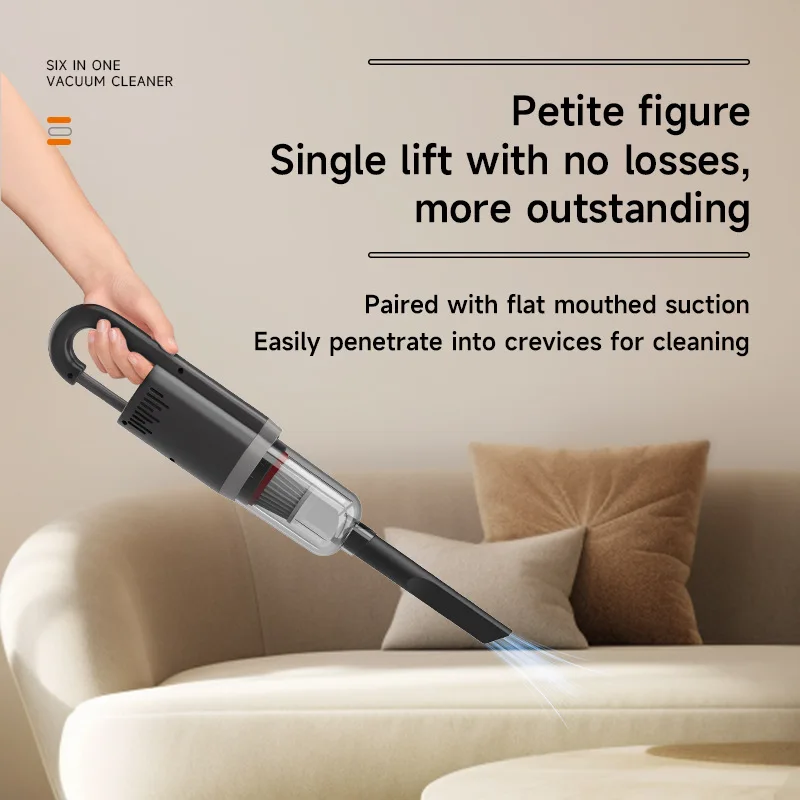 مكنسة كهربائية محمولة للاستخدام المنزلي مع قوة عالية، مجمع غبار خزان المياه الذكي والمتعدد الوظائف
