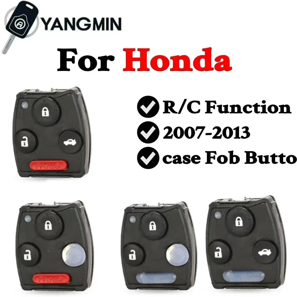 

YANGMIN Replace Key internal Case Fob Button Pad for Honda Accord Civic CRV Odysser Pilot Fit 2007-2013