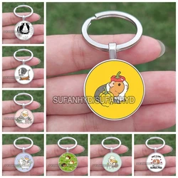 Fashion Guinea Pig Keychain for House Cute Lovely Animal Keychain Hamster Key Chain Mouse Ring Holder Jewlery