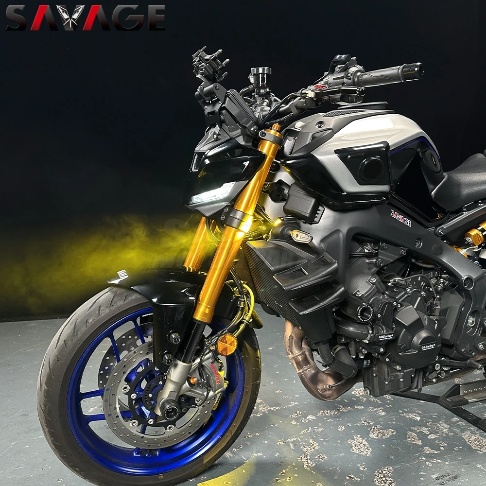 MT-09 Motorcycle Auxiliary Lights For Yamaha MT09 Y-AMT MT 09 SP 2024-2025 Front LED Spot Driving Fog Lights Fog Lamps Assemblie