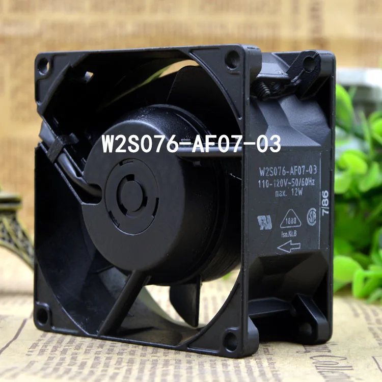 Sealed All metal fanAxial flow fan 110V 12W 80*80*38mm AC fan W2S076-AF07-03 Silent Cooling Fan