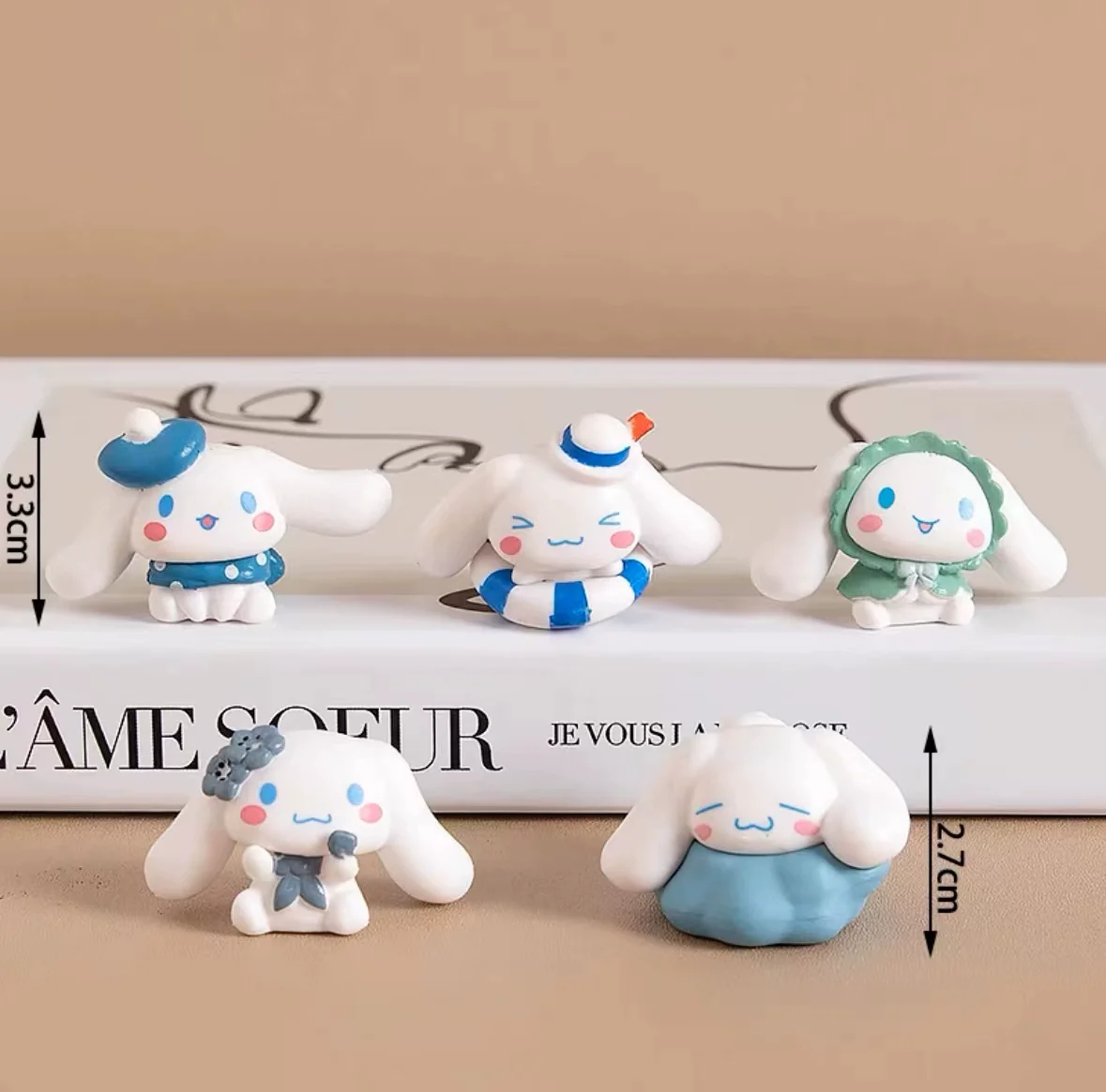 

[Забавный] 5 шт./лот мультфильм аниме Sanrio милый стиль книга Cinnamoroll фигурка статуя коллекция модель украшение дома подарок для девочек и детей