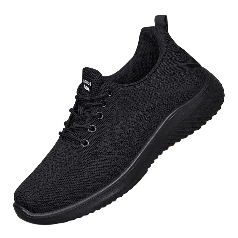 Old Beijing Cloth Shoes New Autumn Brand Net Shoes Middle-aged Black Soft-soled Work Shoes for Man Anti-slip Casual Men Sneaker