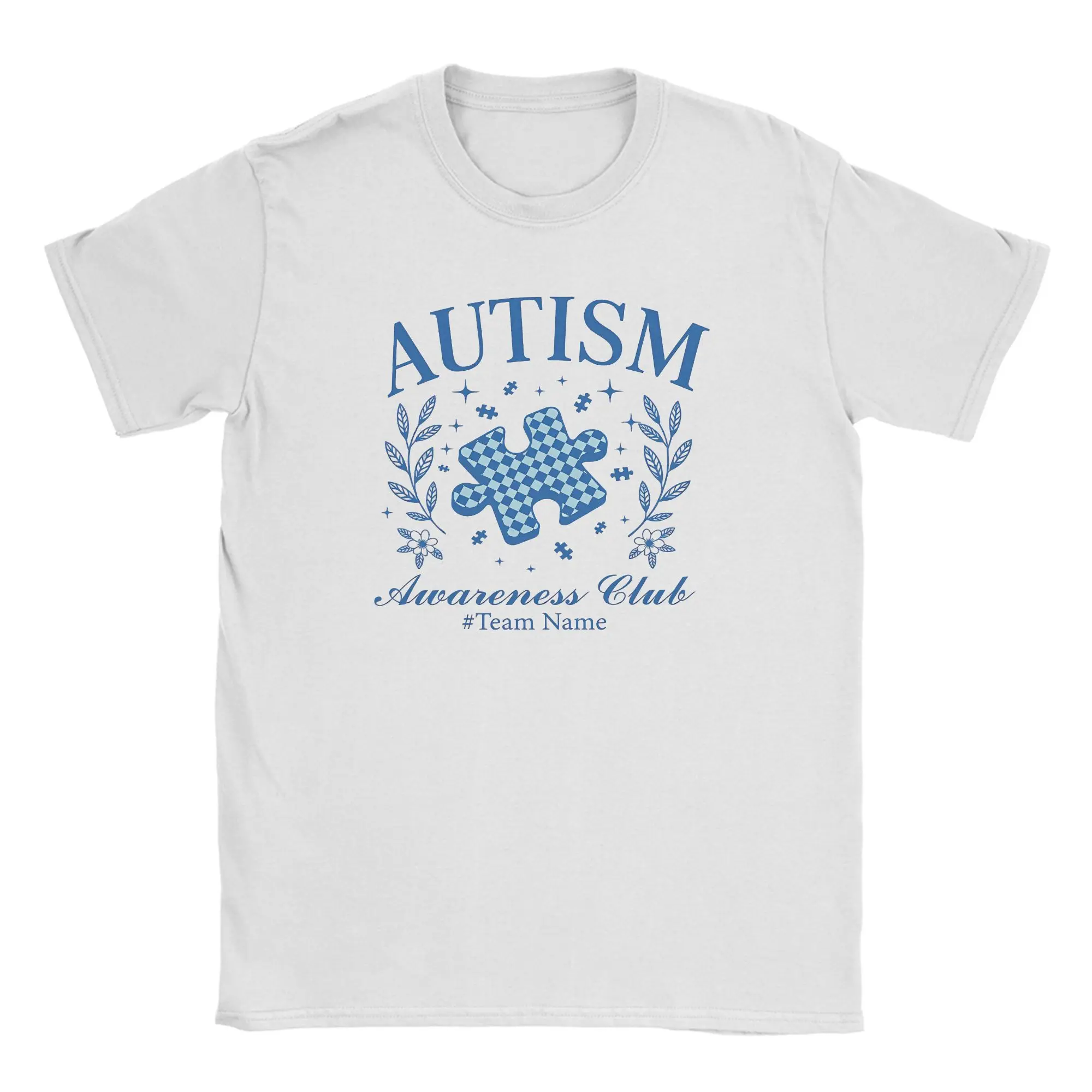 Streetwear T Shirt Autism Awareness Respect Love Support Blue 100% Cotton T-Shirts  Trending Tshirt Design Short Sleeve Clothing
