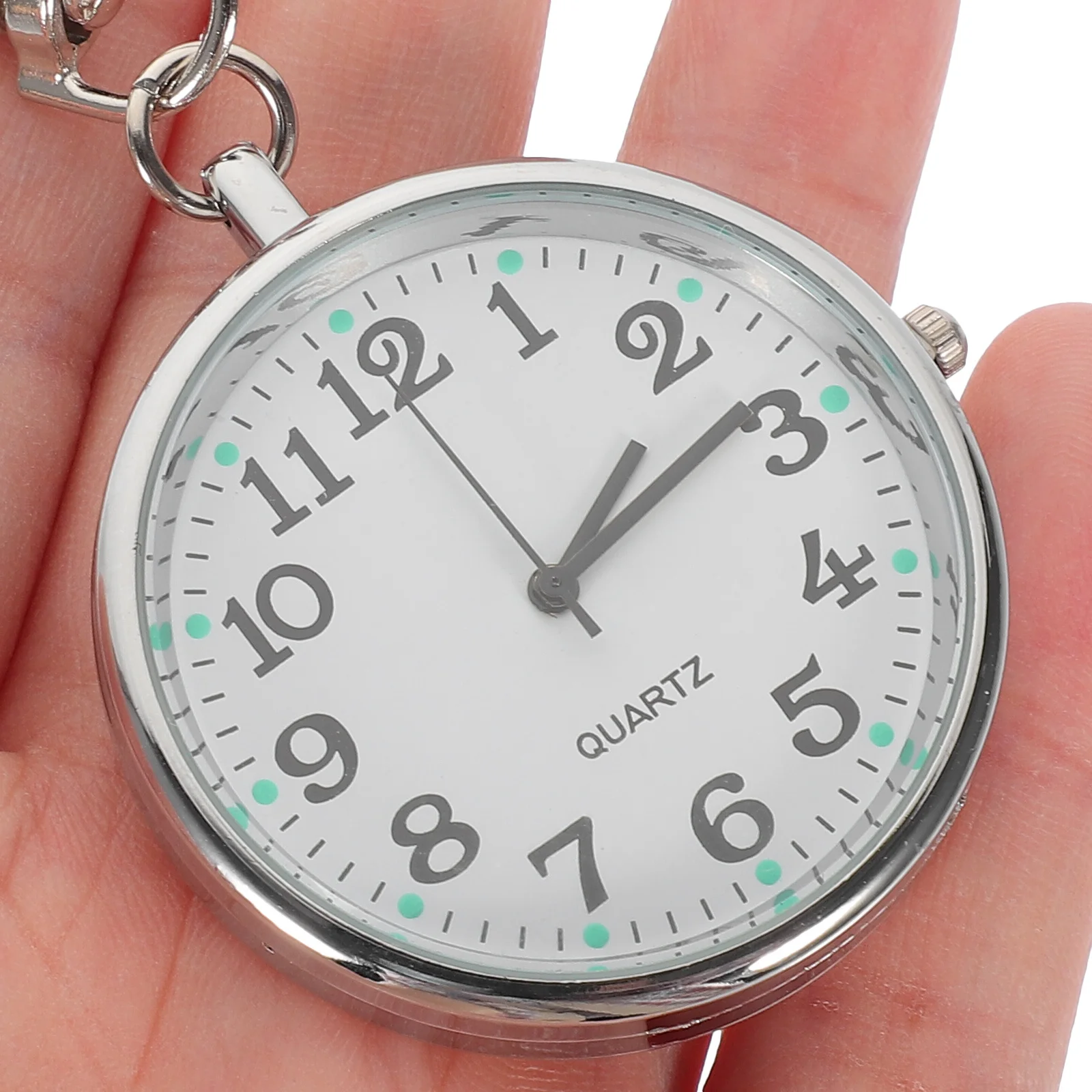 

Nurse Watch Clip-on Keychain Pocket Watch Clear Pointer Portable Fashionable for Women Medical Staff Nurse Watches for Women