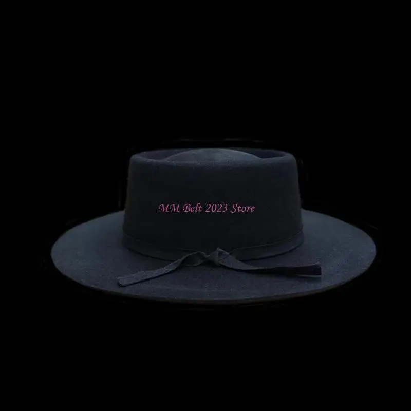49ME Gentleman Adult Hat Minimalists Breathable Hat Steams Punk Hat Autumn Winter for Trendsetters and Quality Seekers