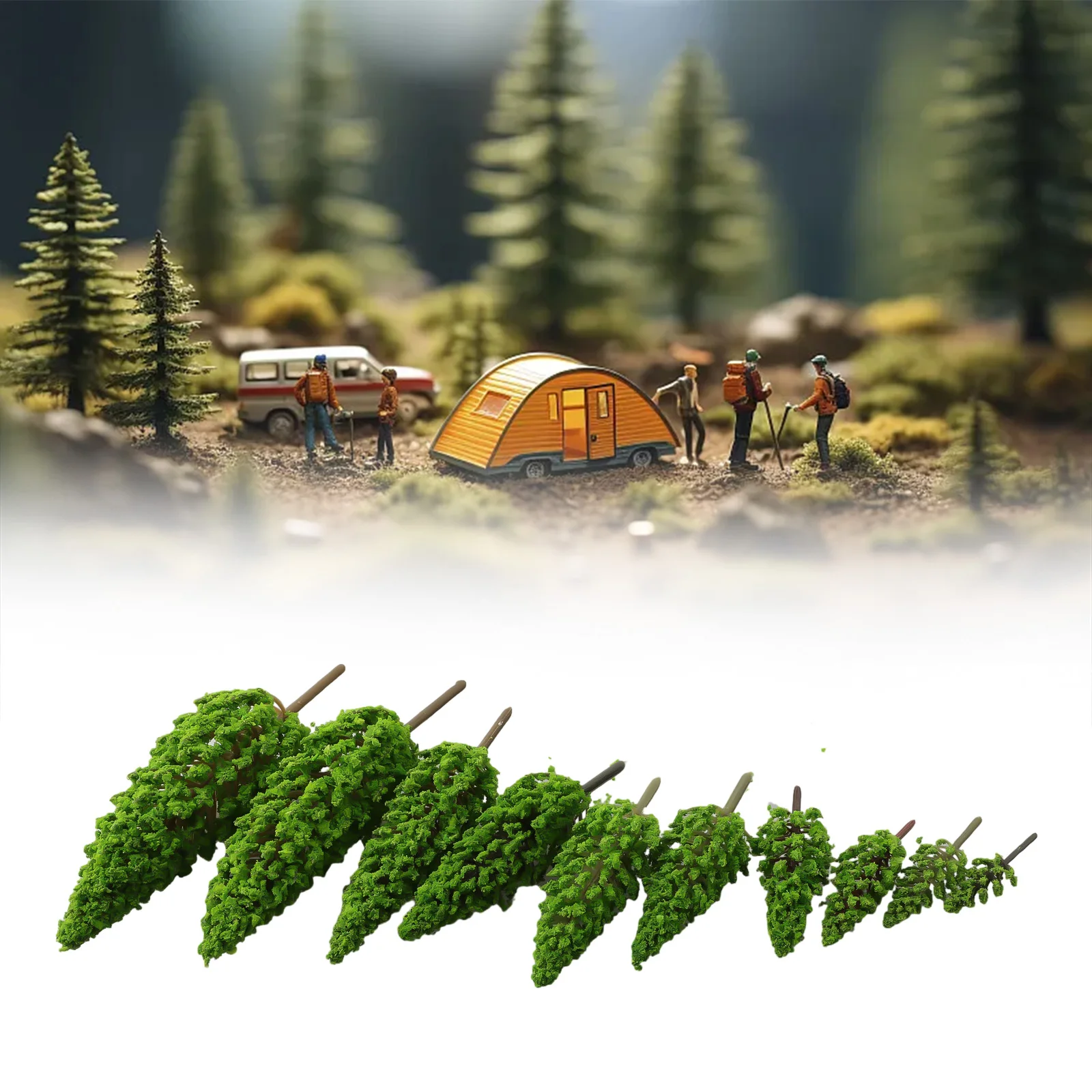 Miniature Model Trees Artificial Train Railroad Layout Scenery Architecture Kids Landscape Building Miniature DIY Scene Tree