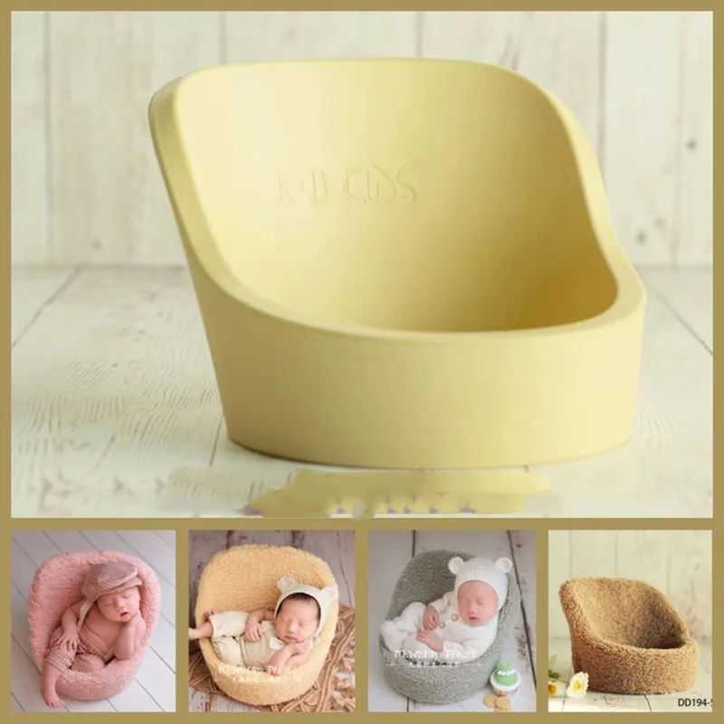 Neonatal Photography Props Silicone Sofa Mini Sofa Cover Studio Baby Photography Accessories Baby Full Term Photo Seats Sofa