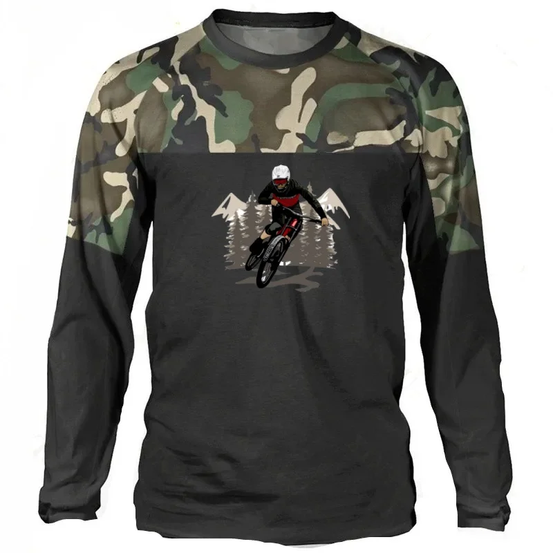 

Camouflage Mountain Riding Carnival 3D Printed Long Sleeve – Make You Look Awesome While Riding in The Mountains