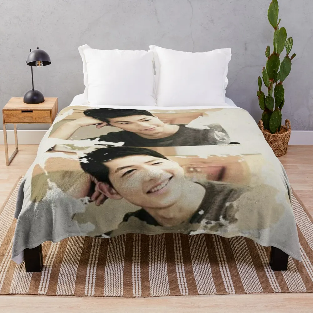 

Song Joong ki Throw Blanket Giant Sofa Travel cosplay anime Blankets