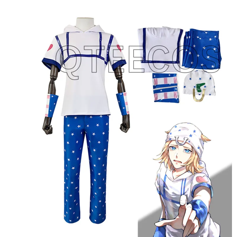 

Биллибилизация аниме JOJO Bizarre Adventure Johnny Joestar Косплей Костюм Джонатан Хэллоуин Униформа Комикс Топ Брюки Шляпа Костюмы