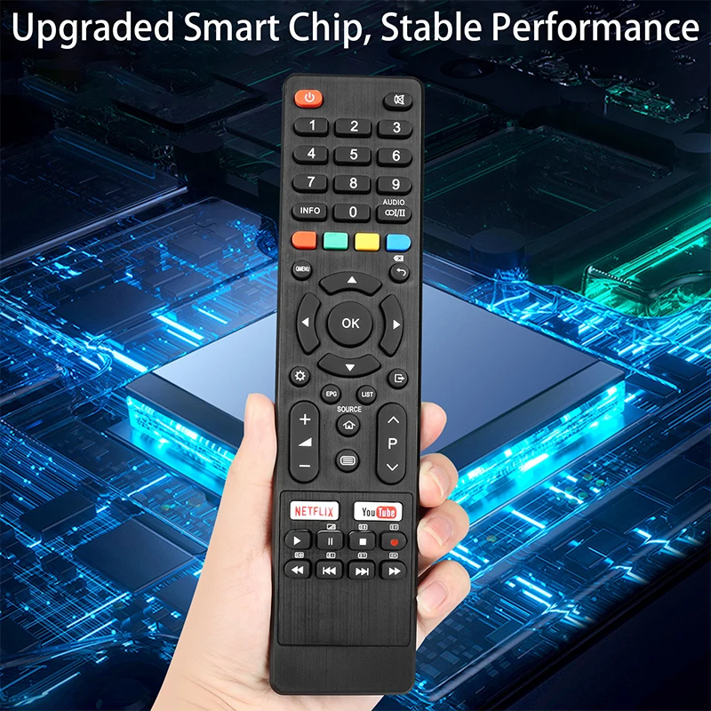 Controle remoto para Smart TV, ATV55UHD, Bauhn, Kogan, JVC, Linsar, CHIQ, Saba, Changhong, U58G7N, L32G7N, L40G7N, S49N1, L32H7L/N, U43H7L/N