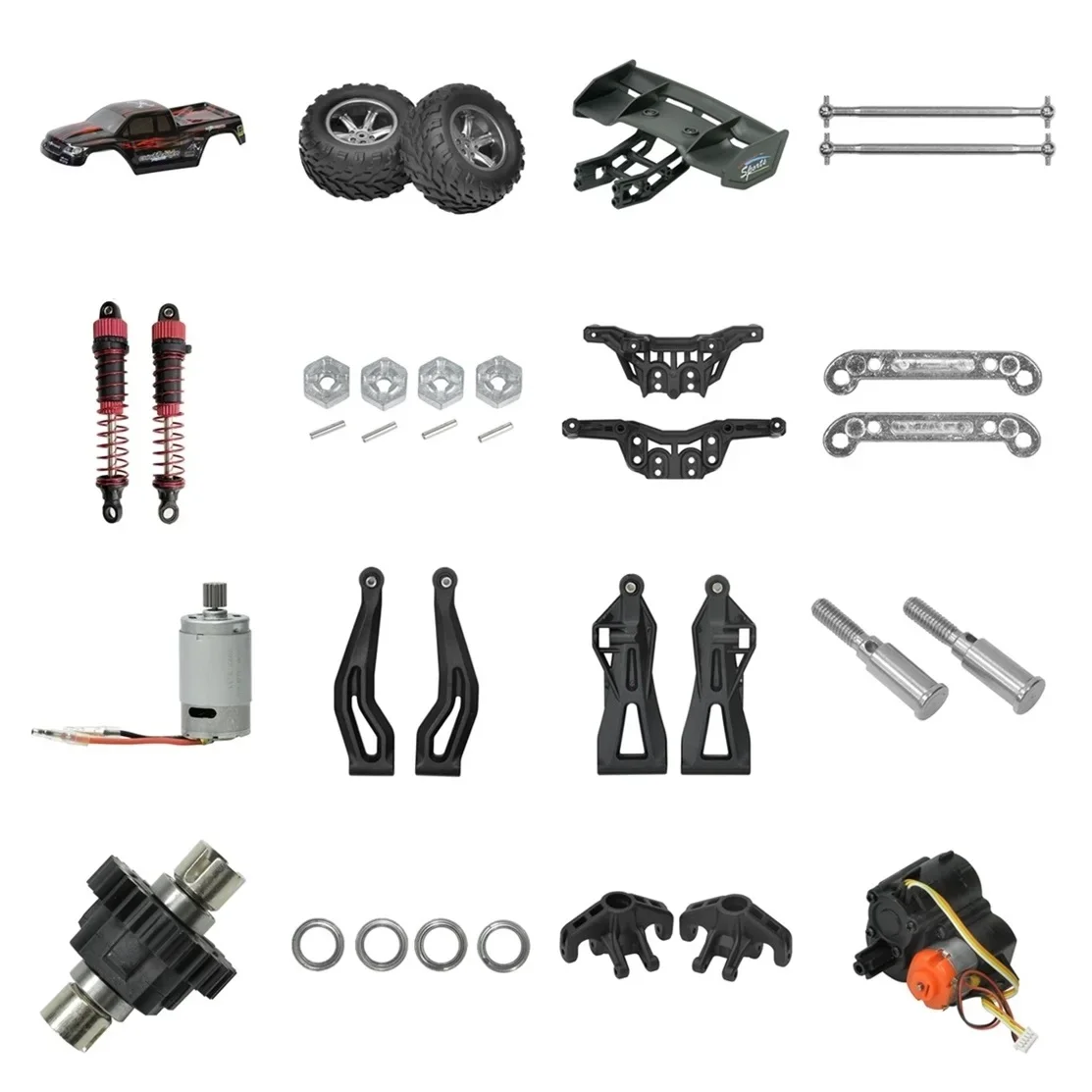 XLH XINLEHONG X9115-X9116-X9120 1/12 RC Car Spare Parts Differential Swing Arm Drive Shaft Steering Cup Suspension Arm Shell