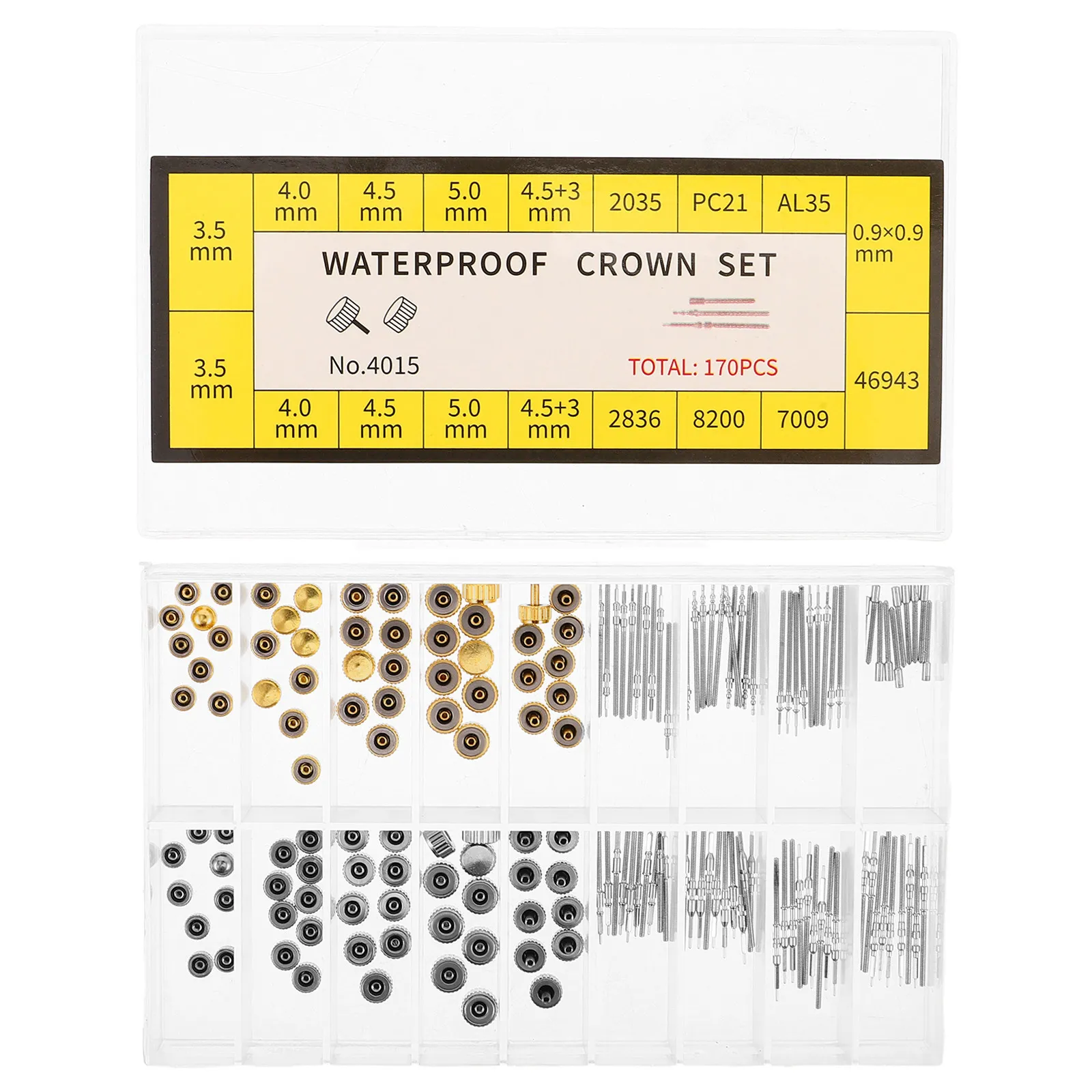 

Набор для ремонта часов: медные заводные головки и стержни, золотые и серебряные прецизионные запасные пружинные шпильки для наручных часов