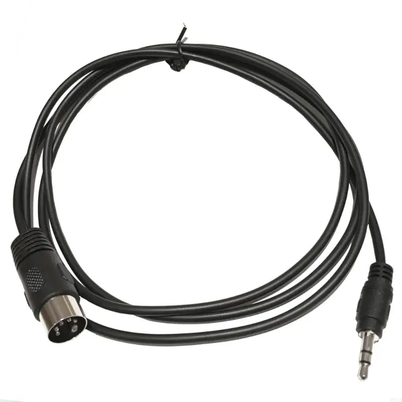 R91A 5-Pin DIN-Male Cable Replacement ,5 Pin Din MIDI Plug to 3.5mm Stereo Male Cable Suitable for MIDI Interconnections