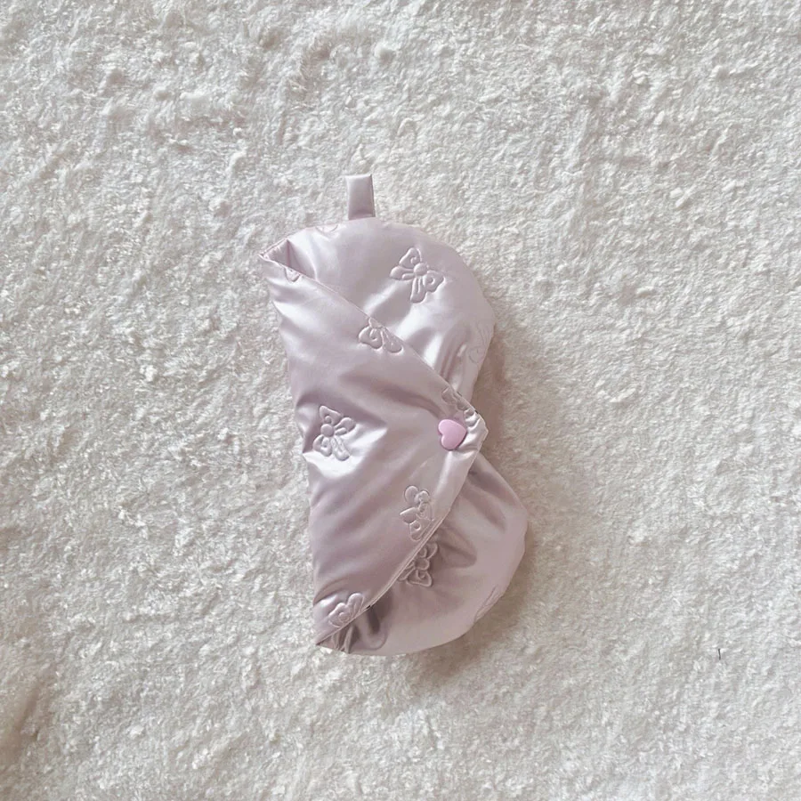 Pochette à lunettes en cuir PU rose avec nœud en relief, avec motifs, mallette de rangement pour lunettes en forme de cœur, pochette à nœud, accessoire pour lunettes