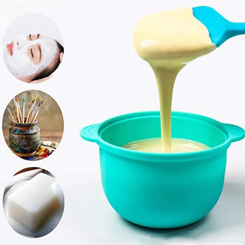 

Creative Silicone Folding Bowl Beauty Mask Bowl Hair Removal Beeswax Bowl Anti-Fall Children'S Bowl Portable And Easy To Clean