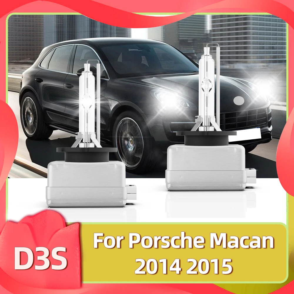 

LSlight Bright Xenon HID Bulbs 6000K Car Headlight D3S 35W Lights For Porsche Macan Hatchback 2014 2015 Auto Replace Headlamps
