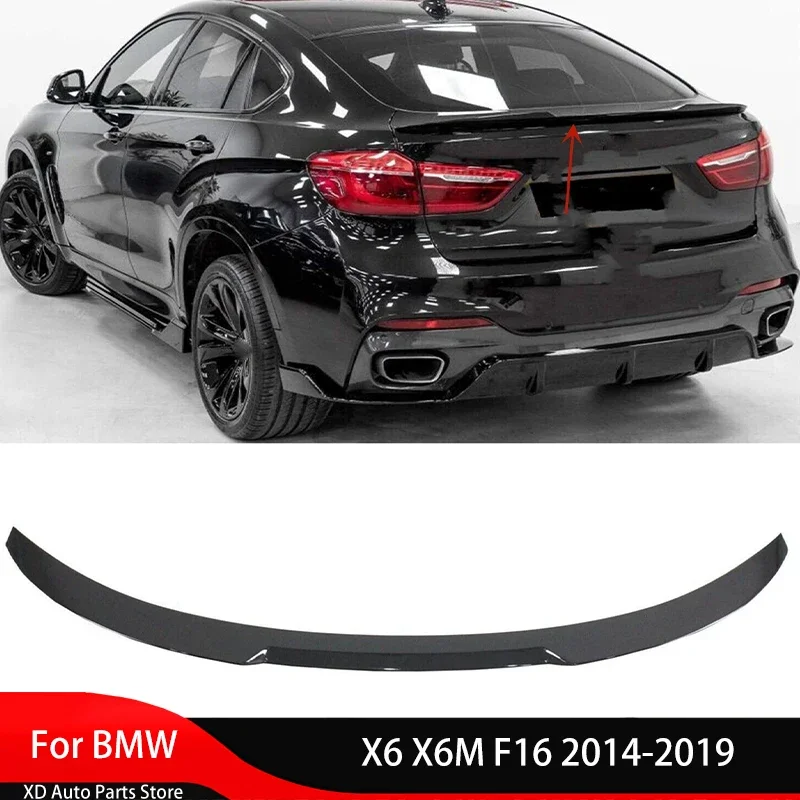 

Rear Trunk Roof Lid Spoiler Tail Wing Rear Wings Body Kits Tuning Splitter for BMW X6 X6M F16 2014-2019 Tail Diffuser