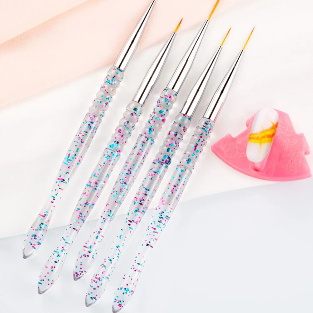 

5Pcs Nail Art Painting Pens Long-Lasting Acrylic Manicure DIY Painting Tool Nail Drawing Accessory Manicure Tool