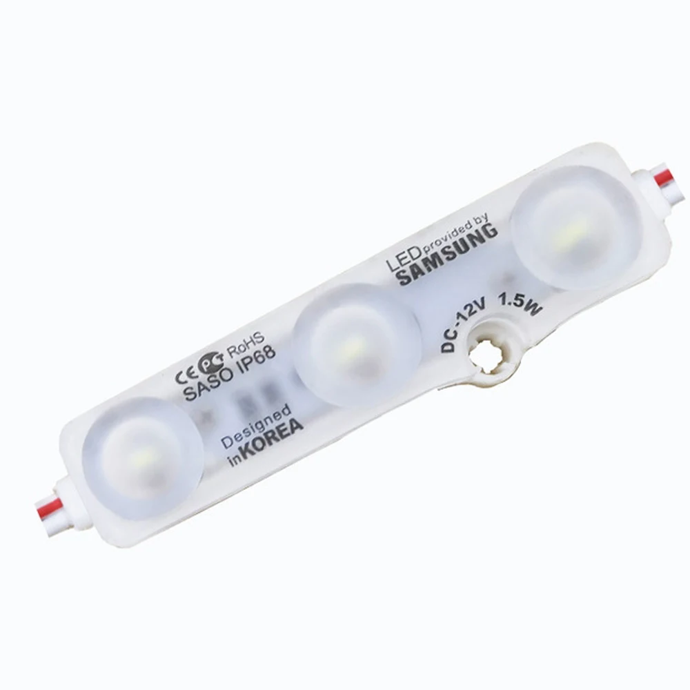 iluminacao impermeavel do modulo do diodo emissor de luz branco morno ultra brilhante tira do sinal luminoso ip68 12v 01