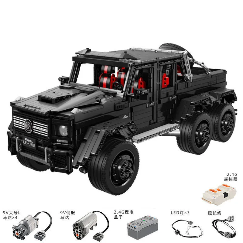 IN STOCK MOC 1:8 Technical RC Off-road Vehicle G63 Building Blocks Bricks Assembling Model Toys for Children Birthday Gift Set