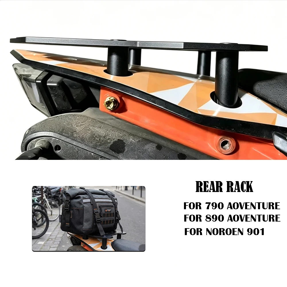 

For 790 890 Adventure Norden 901 Motorcycle Top Luggage Plate Trunk Rear Shelf Storage Enlargement Carrier Durable CNC Aluminum