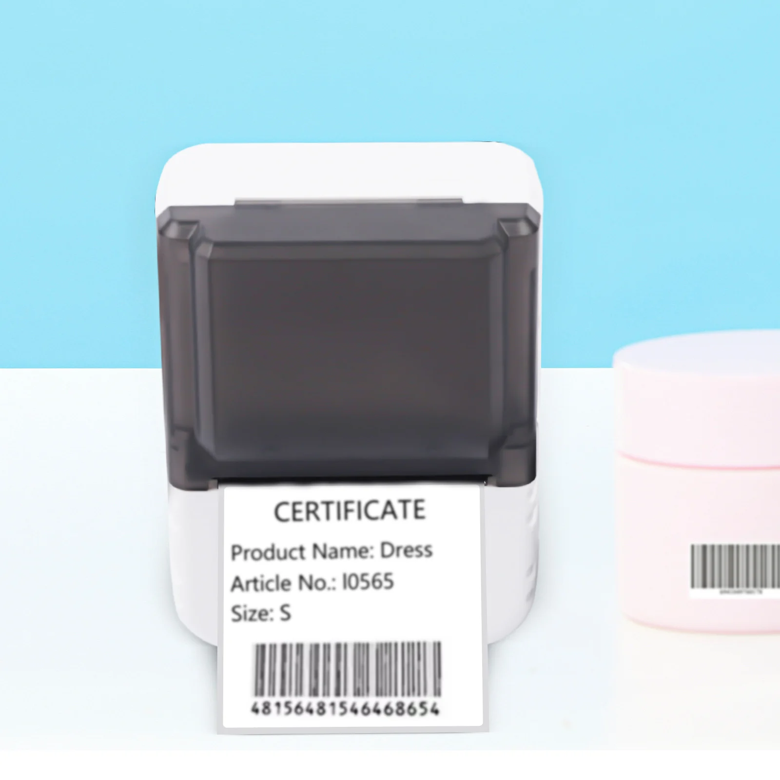 Bluetooth Portable Thermal Label Maker with USB Rechargeable, Wireless Sticker Printer